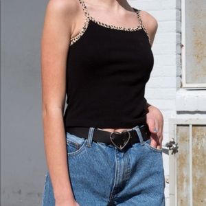 black leopard tank top brandy